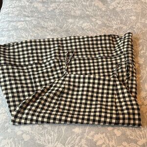 Black and White Checkered Skirt